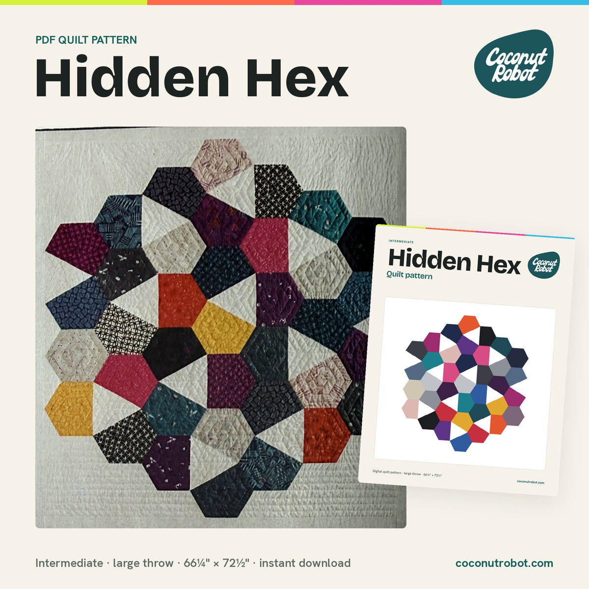 Hidden Hex Quilt Pattern